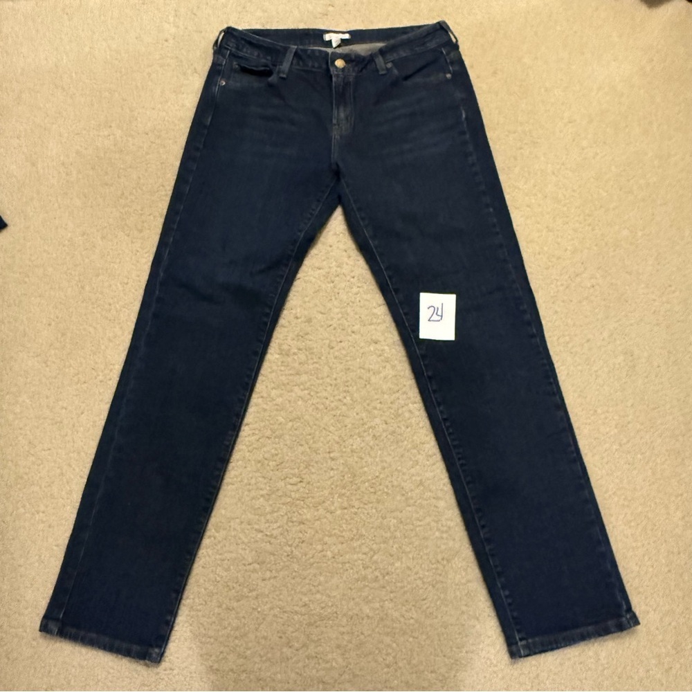 Garnet Hill Dark Wash Straight Leg Jeans Women’s Size 6